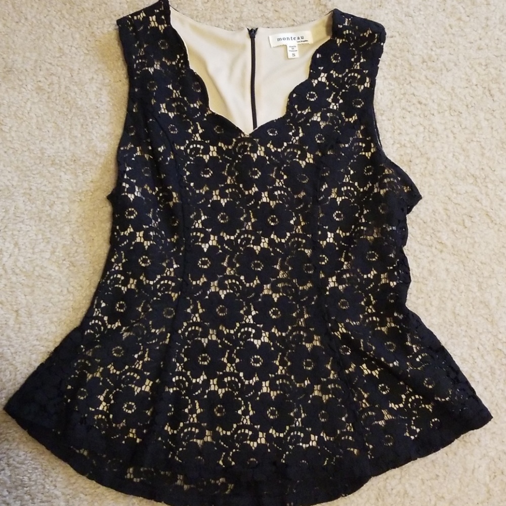 Black lace top